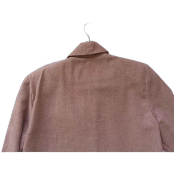 Vintage Graffsport Open Wool Blend Overcoat Tan Small Medium Jacket Vtg - Picture 6 of 9